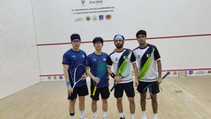 Pakistan Reach Asian Doubles Squash Semifinals with Hard-Fought Win Over South Korea